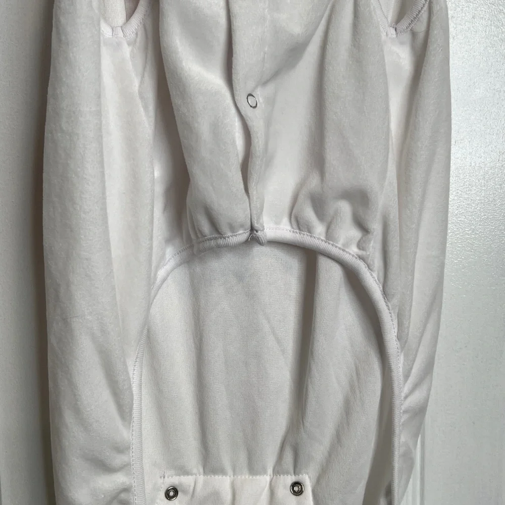 Top Paw White‎ Pink Gingham Accent Easter Bunny Hooded Dog Onesie. Large. NWT.